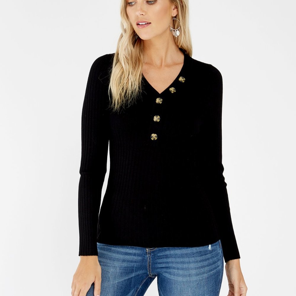 Kismet Bootlegger Black Sweater